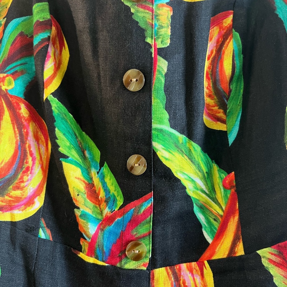 FARM Rio Preta Banana Linen Mini Dress - Picture 3 of 4
